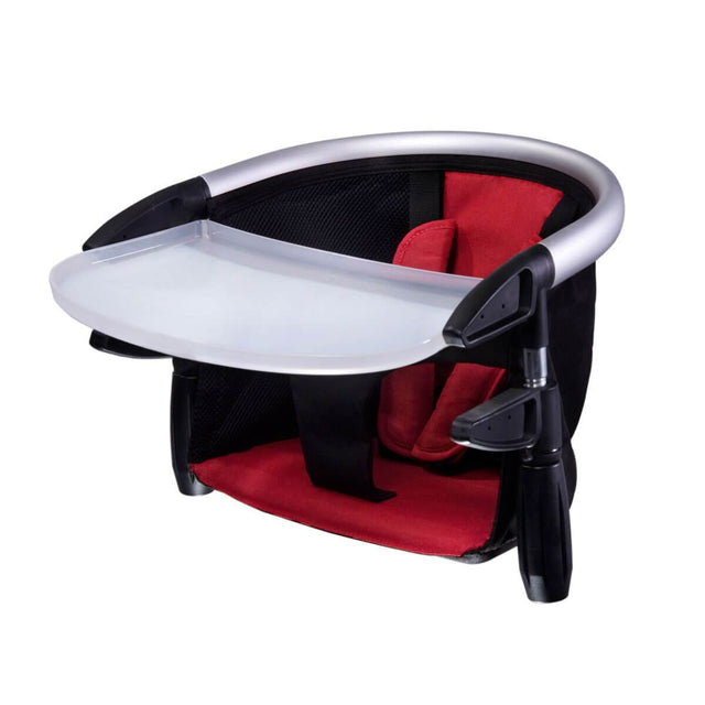 phil&teds lobster high chair in red colour 3/4 view_red