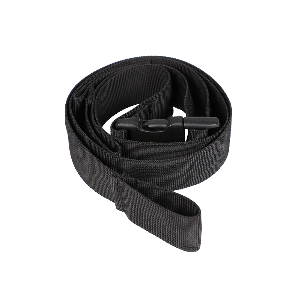 Black Nylon Strap, 2 Wide X 28 Long, Plastic Buckle
