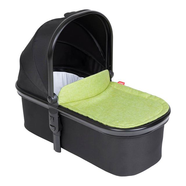 phil&teds snug carrycot with apple lid 3/4 view_apple